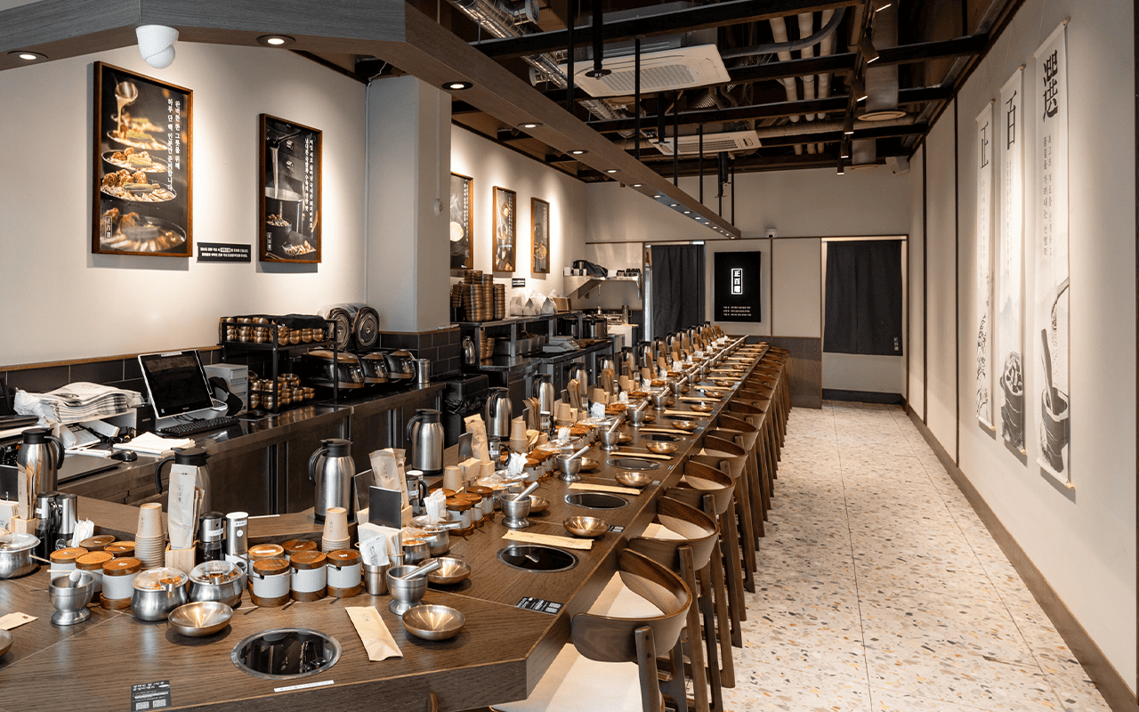 정백선순대 인테리어